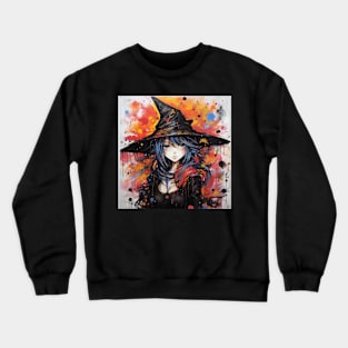 Halloween witch girl Crewneck Sweatshirt